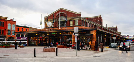 Ottawa, Canada - May 15, 2017. Old market at downtown in Ottawa, Canada. Queen Victoria chose Ottawa as the capital of Canada in 1857.のeditorial素材