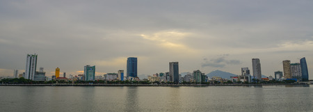Da Nang, Vietnam - May 4, 2018. Cityscape of Da Nang, Vietnam. Danang is the third largest city in Vietnam, in terms of urban population and one of the major port cities.のeditorial素材
