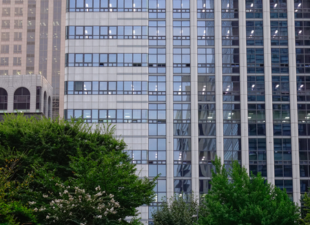 Seoul, South Korea - Sep 21, 2016. Modern buildings in Seoul, South Korea. Seoul is the largest city in South Korea as well as the political and economic capital.のeditorial素材