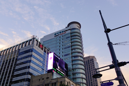 Seoul, South Korea - Sep 21, 2016. Cityscape of Seoul, South Korea. Seoul is the largest city in South Korea as well as the political and economic capital.のeditorial素材