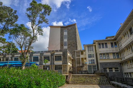 Dalat, Vietnam - Nov 12, 2018. Old architecture in Dalat, Vietnam. Most of famous architectural works here were built by the French.のeditorial素材