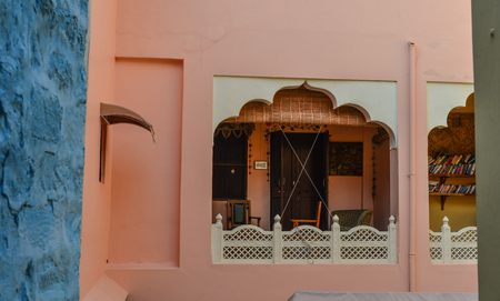 Jodhpur, India - Nov 6, 2017. Old buildings in Jodhpur, India. Jodhpur is the second largest city in state of Rajasthan.のeditorial素材