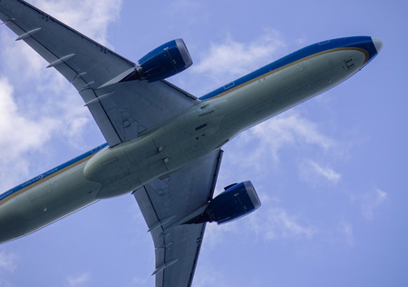 Saigon, Vietnam - Jan 6, 2019. A Boeing 787 Dreamliner of Vietnam Airlines taking off from Tan Son Nhat Airport (SGN) in Saigon (Ho Chi Minh City), Vietnam.のeditorial素材