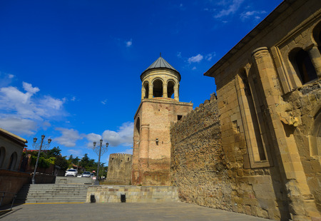 Mtskheta, Georgia - Sep 26, 2018. Svetitskhoveli Cathedral of Mtskheta, Georgia. It is an Eastern...