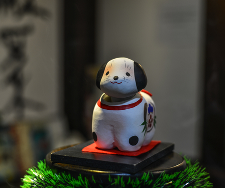 Saigon, Vietnam - Feb 28, 2019. Small animal toy for decoration in Japanese coffee shop.のeditorial素材