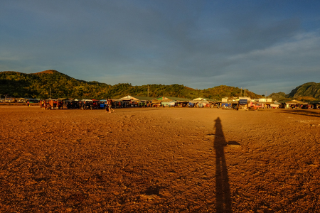 Countryside township on Coron Island, Philippines. Coron is one of the most beautiful islands in The Philippines.のeditorial素材