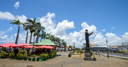 Port Louis, Mauritius - Jan 4, 2017. Cityscape of Port Louis, Mauritius. Port Louis is the country economic, cultural and political centre.のeditorial素材