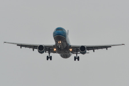 Saigon, Vietnam - Mar 23, 2019. An Airbus A321 airplane of Vietnam Airlines (VN-A392) landing at Tan...