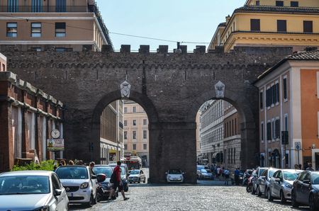 Rome, Italy - Oct 14, 2018. Street of Rome, Italy. Rome ranked as the 14th-most-visited city in the world in 2016.のeditorial素材