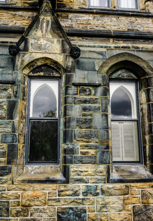 Details of ancient building in Ottawa, Canada. Founded in 1826, Ottawa has evolved into the political centre of Canada.のeditorial素材