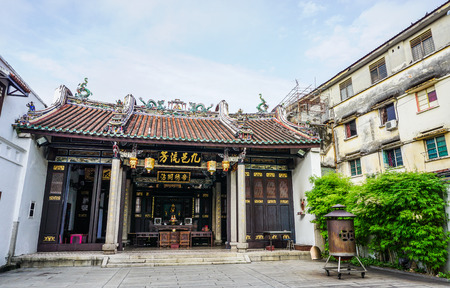 George Town, Malaysia - Aug 21, 2014. Chinese temple in George Town, Malaysia. George Town is one of the most popular tourist destinations in Malaysia.のeditorial素材