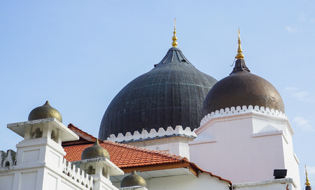 George Town, Malaysia - Mar 10, 2016. Kapitan Keling Mosque in George Town, Malaysia. Established in 1786, the Town was the first British settlement in Southeast Asia.のeditorial素材