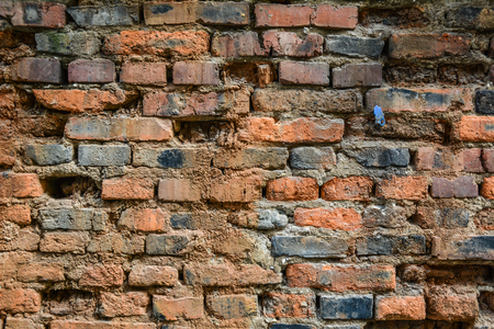 Dirty grunge brick wall of ancient house in Nanning.のeditorial素材