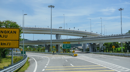 Penang, Malaysia - Aug 21, 2014. Highway in Penang, Malaysia. Penang is the top destination within Malaysia for foreign investors.のeditorial素材