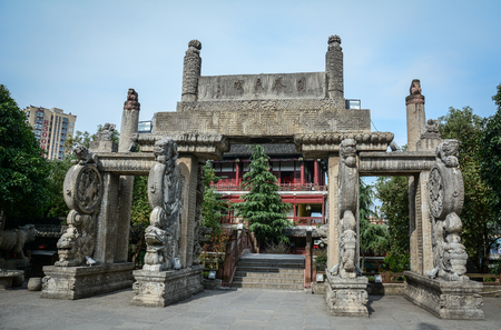 Nanning, China - Nov 2, 2015. Ancient palace in Nanning, China. Nanning is a city in southern China near the Vietnam border.のeditorial素材