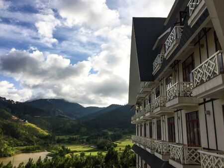 Dalat, Vietnam - Oct 27, 2019. Swiss-BelResort Tuyen Lam in Dalat, Vietnam. Da Lat is a popular tourist destination, located 1500m above sea level.のeditorial素材