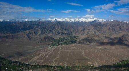 Mountain scenery of Ladakh, India. Ladakh has the culture and history are closely related to that of...
