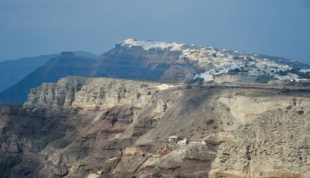 Beautiful Santorini Island, Greece. Santorini is one of the most popular islands for destination weddings and honeymoons.の写真素材