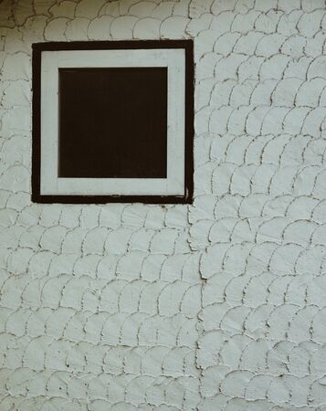 Old brick wall of ancient building in old town of Malacca, Malaysia.