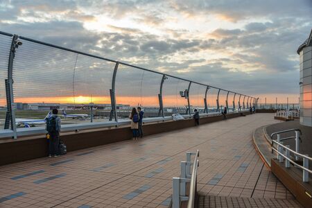 Tokyo, Japan - Nov 2, 2019. Observatory of Tokyo Haneda Airport (HND). Haneda was the 3rd-busiest...
