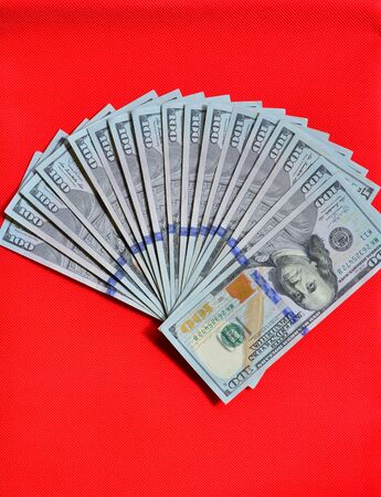 100 US dollar billnote background. Finance concept for design, advertising.