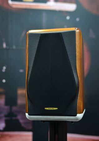 Saigon, Vietnam - Sep 29, 2019. Stereo speaker system for display at the store in downtown of Saigon (Ho Chi Minh City), Vietnam.のeditorial素材