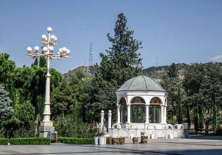 Tbilisi, Georgia - Sep 22, 2018. City park in Tbilisi, Georgia. Tbilisi is Georgia ancient and...