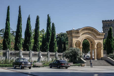 Tbilisi, Georgia - Sep 22, 2018. City park in Tbilisi, Georgia. Tbilisi is Georgia ancient and...