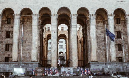 Tbilisi, Georgia - Sep 22, 2018. Architecture of Tbilisi Museum. Tbilisi is the largest city of...
