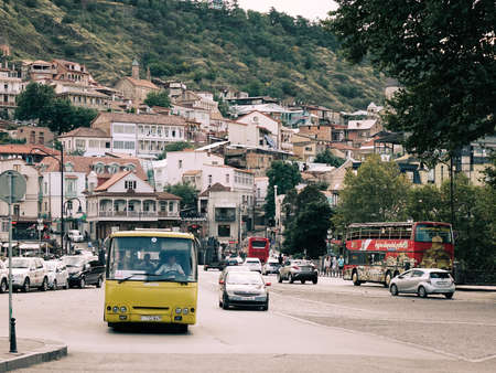 Tbilisi, Georgia - Sep 22, 2018. Old town of Tbilisi, Georgia. Tbilisi is Georgia ancient and...