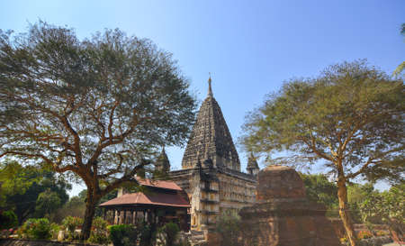 Ancient Buddhist temple in Bagan, Myanmar. It is estimated that over 10,000 Buddhist temples and pagodas once stood on the Bagan plain.の写真素材