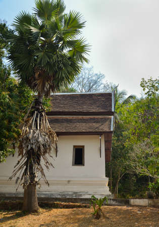 Architecture of ancient town in Luang Phrabang, Laos. The city was the capital of the kingdom of Laos for thousands of years until 1975.のeditorial素材