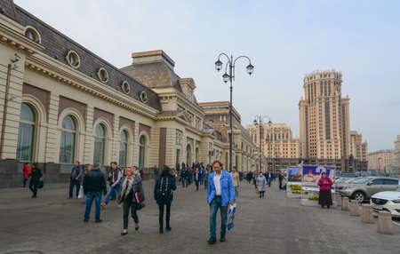 Moscow, Russia - Oct 3, 2016. Cityscape of Moscow, Russia. Moscow, on the Moskva River in western Russia, is the nation cosmopolitan capital.のeditorial素材