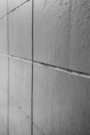 Old gray wallの写真素材