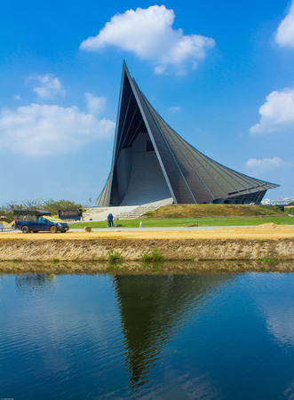 Roof structure University in thailand のeditorial素材