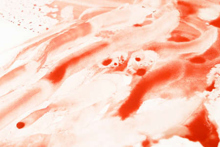blood in white background, texture with bloodの写真素材