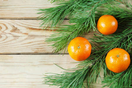 Cristmas greeting card with new year balls, merry christmas and happy new year conceptの写真素材