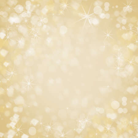 Gold and silver background and bokeh in New Year eve and copy space. Abstract background holiday. Merry christmas and happy new year.の写真素材