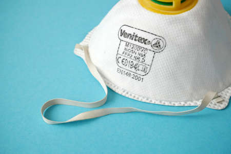 respirators with high protection level. Protection against coronavirus.のeditorial素材
