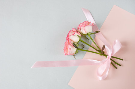 flower bouquet rose, pink roses bouquet, blooming roses. Rose flowers bunch art design, nature. Holiday gift, Bunch of roses flower. closeupの写真素材