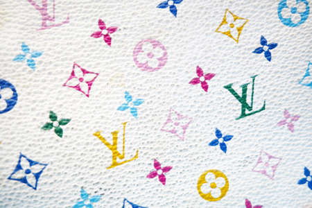 louis vuitton symbols leather background