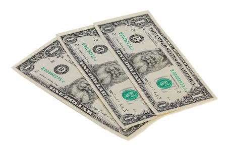 One Dollar bill with Santa Claus