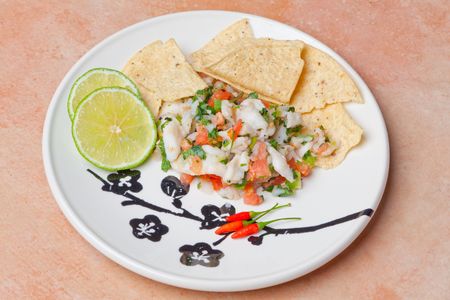 Ceviche Platterの写真素材
