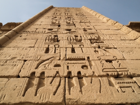 Luxor Temple is a large Ancient Egyptian temple complex located on the east bank of the River Nile in the city today known as Luxor  ancient Thebes  and was founded in 1400 BCE  , Known in the Egyptian language as ipet resyt, or  the southern sanctuary , のeditorial素材