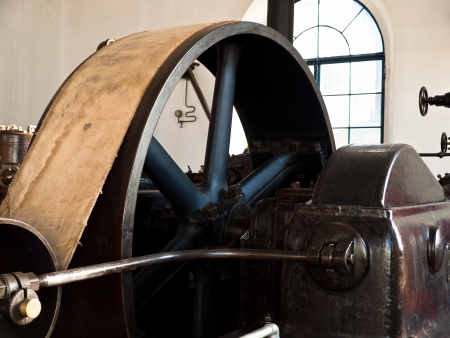 Compressor building machinery of the tungsten mine which was founded by Englishmen  It was an English firm, The San Finx Tin Mines Limited which operated the fields, which came to have thirty-two entriesのeditorial素材