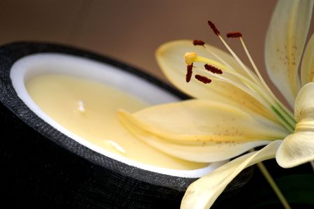 Vanilla Candleの写真素材