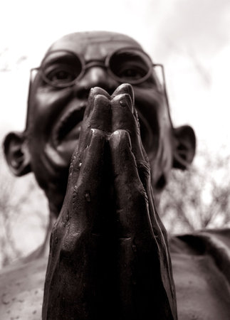 Ghandi prayersの写真素材