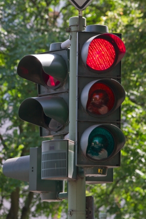 traffic light, road signの写真素材
