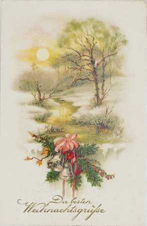 post card, ancient, German ,1926 yearのeditorial素材