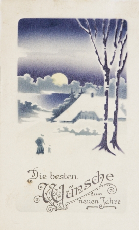 post card, ancient,  German ,1917 yearのeditorial素材